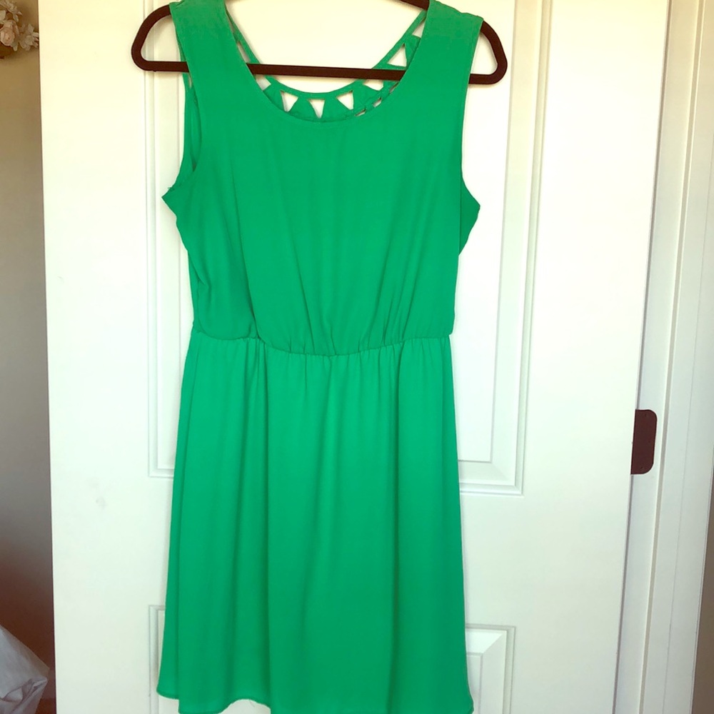 Green summer dress
